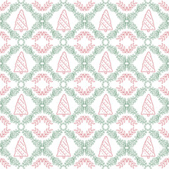 Christmas style pattern. festive theme. leaves design. for decoration, illustration, wallpaper, card, poster. Christmas background.