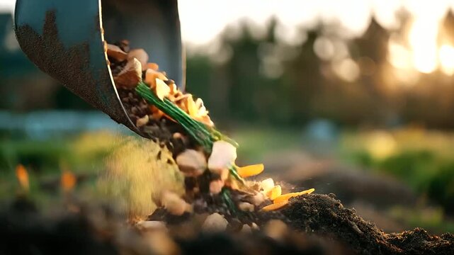 Composting facility organic waste recycling food scraps transformation nutrient rich soil amendment circular economy waste reduction sustainable disposal methane prevention environ