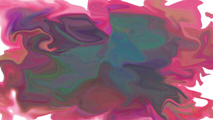 Vibrant Psychedelic Fluid Art Abstract Background