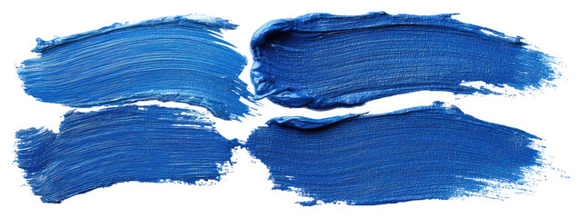 Abstract paint strokes in deep blue (1)