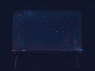 After school, the blackboard transforms into a starry sky