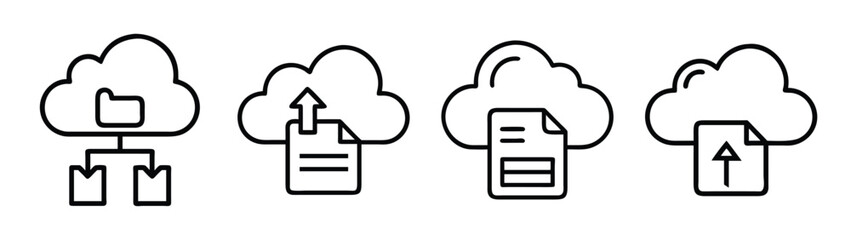 Cloud computing data transfer backup file sharing and storage vector illustration for design needs