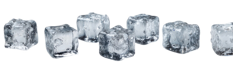 Obraz premium Stacked, cubic ice cubes