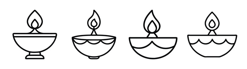 Drawing of hanukkah menorah candles vector illustration for jewish holiday traditions and celebrations