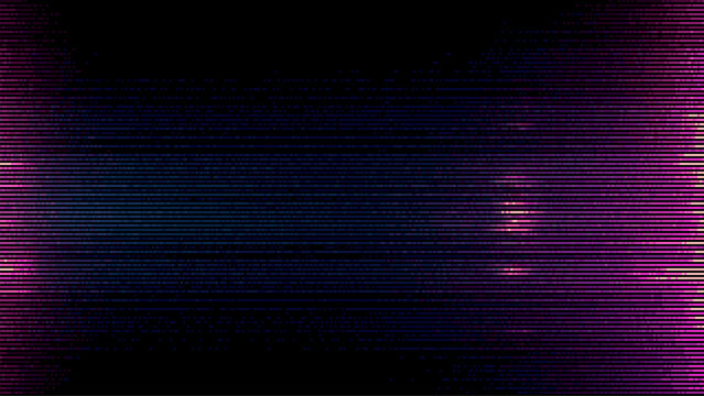 Digital data glitch background with abstract horizontal lines and colorful artifacts. Technology graphic for modern design and virtual concept.