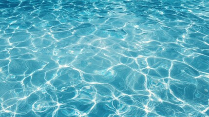 Obraz premium Sunlight sparkles on the surface of the tranquil blue water creating a peaceful scene.