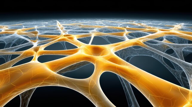 Abstract Network Technology: Neural Connection Stock Photo, Design - Powered by Adobe