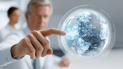 Future Tech: Global Network and Business Technology Innovation, Businessman