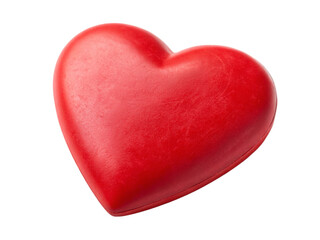 Fototapeta premium red heart on white background