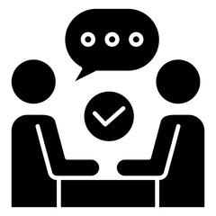 Satisfaction Glyph Icon