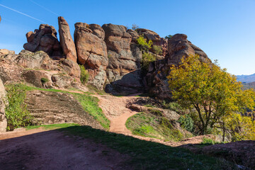 Autumn view of Belogradchik Rocks, Bulgaria