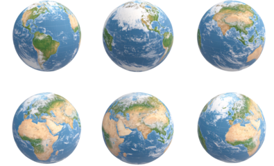 Planet Earth, space, map. On a transparent background. Image for designers, marketers and IT. Popular illustration, object.