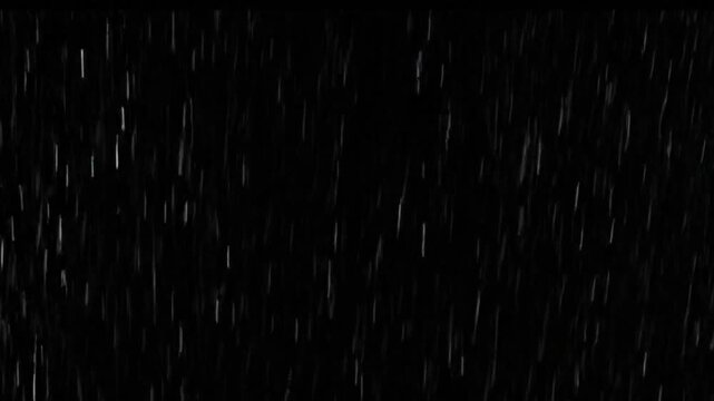 Raindrops on Black Screen for Motion Graphics Effect Overlay
