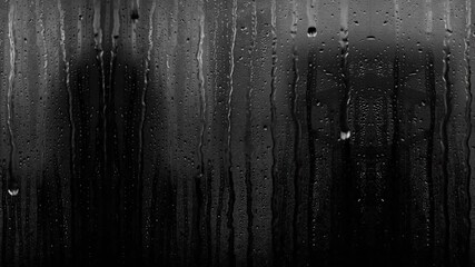 Raindrops on Black Screen for Motion Graphics Effect Overlay