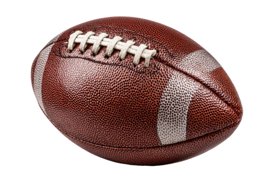 Close-up of a classic American football