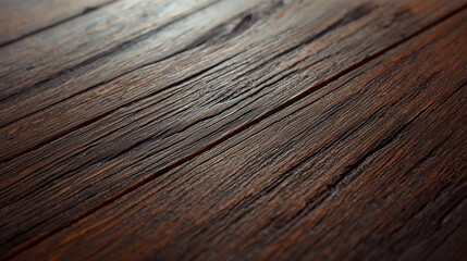 Smooth Polished Wooden Surface in Warm Light