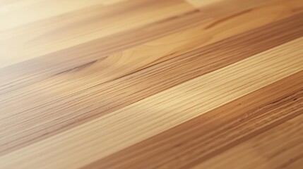 Smooth Polished Wooden Surface in Warm Light