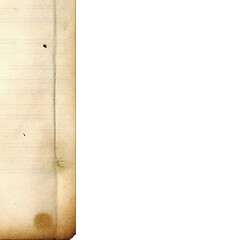 Aged lined paper background with vintage texture.