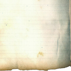 Aged lined paper background with vintage texture.