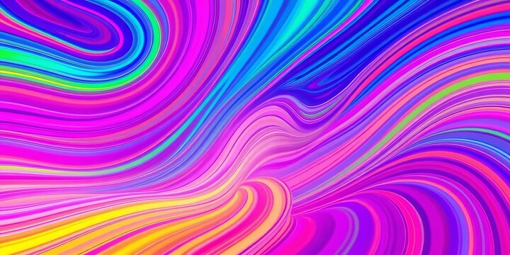 Hypnotic swirling lines, vibrant rainbow hues, abstract art background,  energy,  abstract