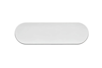 Fototapeta premium Oval-shaped, white, flat object