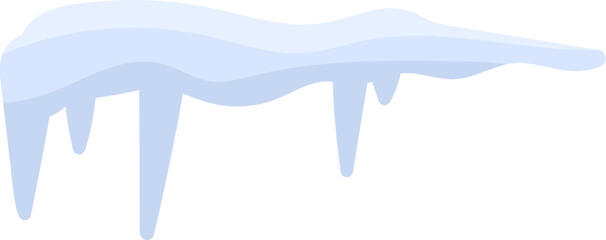 Icicles Hanging from Roof Edge