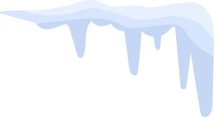 Icicles Hanging from Roof Edge