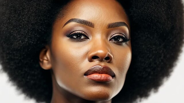Elegance and Confidence: A striking portrait of a woman radiating poise, showcasing natural beauty and self-assurance. Emphasizing a serene yet powerful presence.