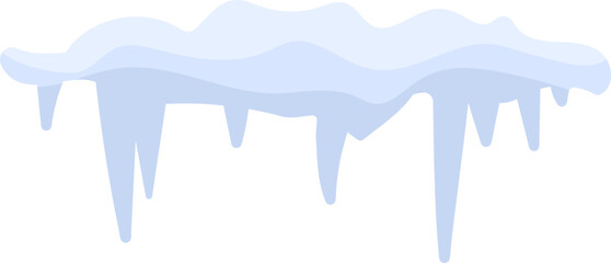 Icicles Hanging from Roof Edge