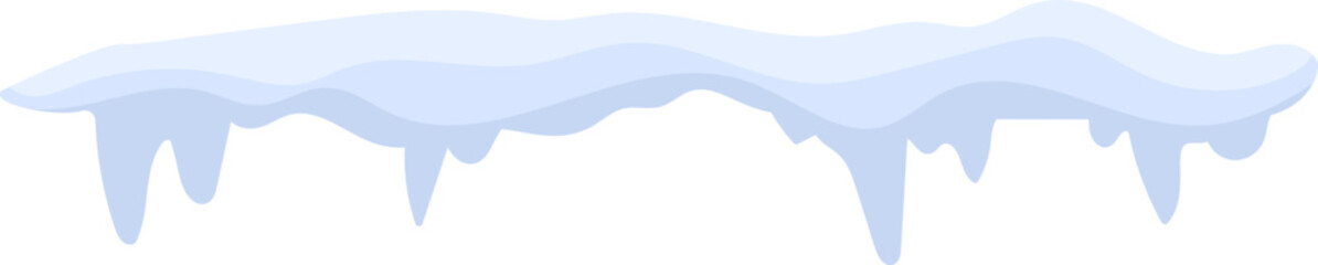 Icicles Hanging from Roof Edge