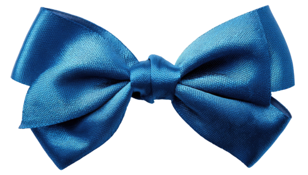 Deep teal silk bow tie, close-up
