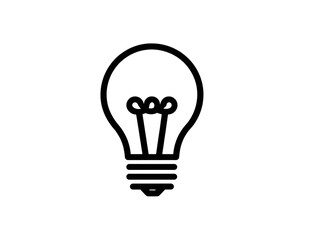 Simple lightbulb outline