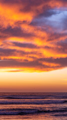 Colorful clouds during the sunset