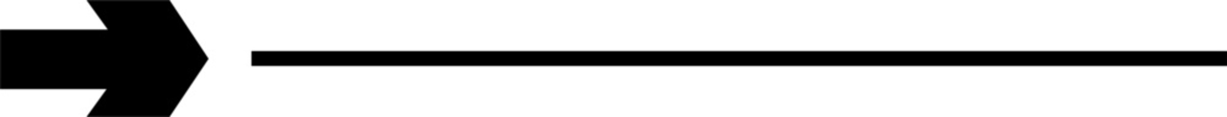 A minimalist black horizontal line with soft edges extending from a solid shape on a white background.