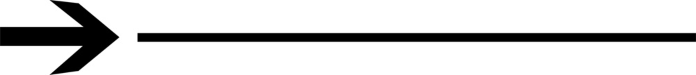 A simple black arrow with a soft gradient pointing to the right against a plain white background.