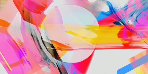 Abstract colorful creative design with vibrant geometric shapes and bright gradients. Modern artistic background for visual projects.