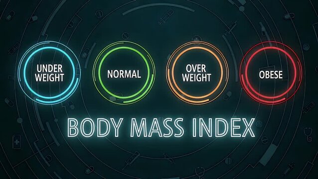 Animated Body Mass Index Categories Health Infographic