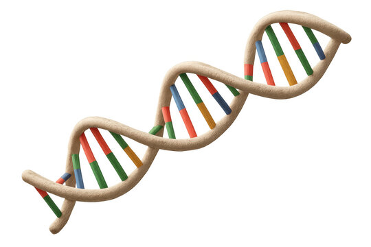 Dna double helix structure representing genetics, human biology, science, medical research, and evolution concept