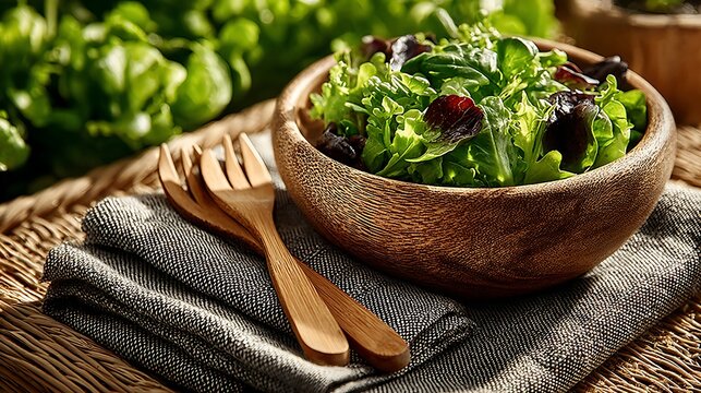 Healthy mixed greens salad with cherry tomatoes high resolution picture