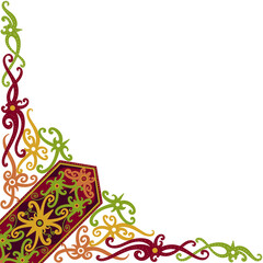 typical Dayak ethnic frame