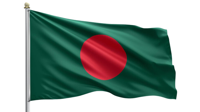 Bangladesh waving flad 3d png