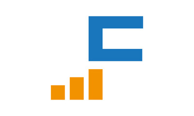 Modern Letter F Finance Logo	
