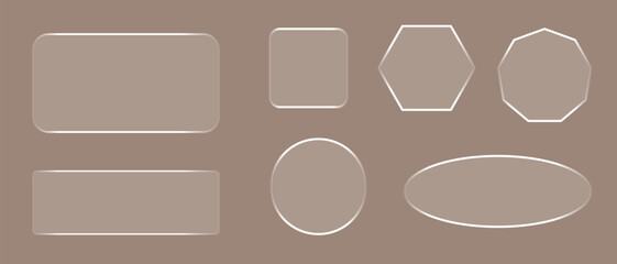 vector set of blank labels