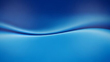 Abstract Blue Curved Fluid Pattern on Smooth Surface for Modern Design