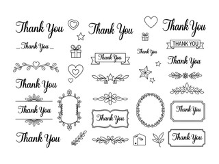 Thank You Card Embellishments and Flourishes