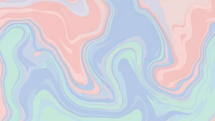 Abstract Pastel Swirling Pattern with Soft Colors for Artistic or Background Use