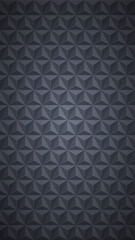 Grey Metal Texture With Triangle Pattern Vector Vertical Background Illustration