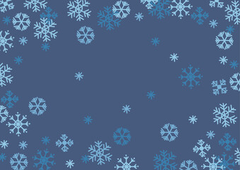 Snowflakes on Dark Background
