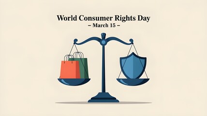 Scales of Justice for World Consumer Rights Day balance