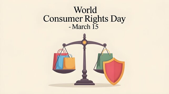 Scales of Justice for World Consumer Rights Day balance